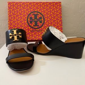 NIB Tory Burch Wedge Everly 65mm Sandals, size 9